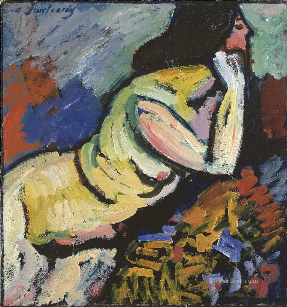 desnudo 1912 Alexej von Jawlensky Expresionismo Pintura al óleo